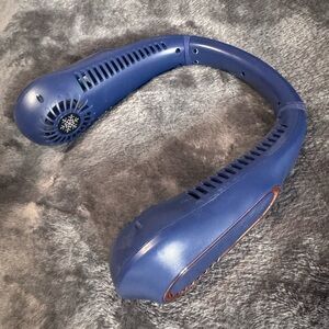 Blue Wearable Neck Fan